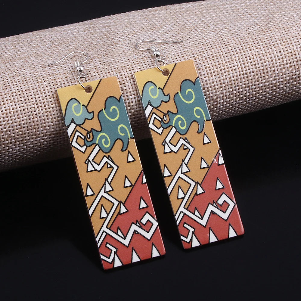 Demon Slayer Kimetsu no Yaiba Acrylic Earrings Jewelry