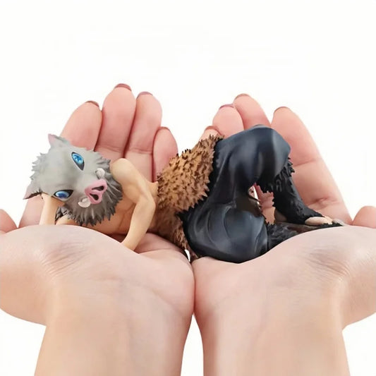 5cm/1.96in Anime Demon Slayer Figure Hashibira Inosuke Action Figure Collectible Figurine Model Toy Gift
