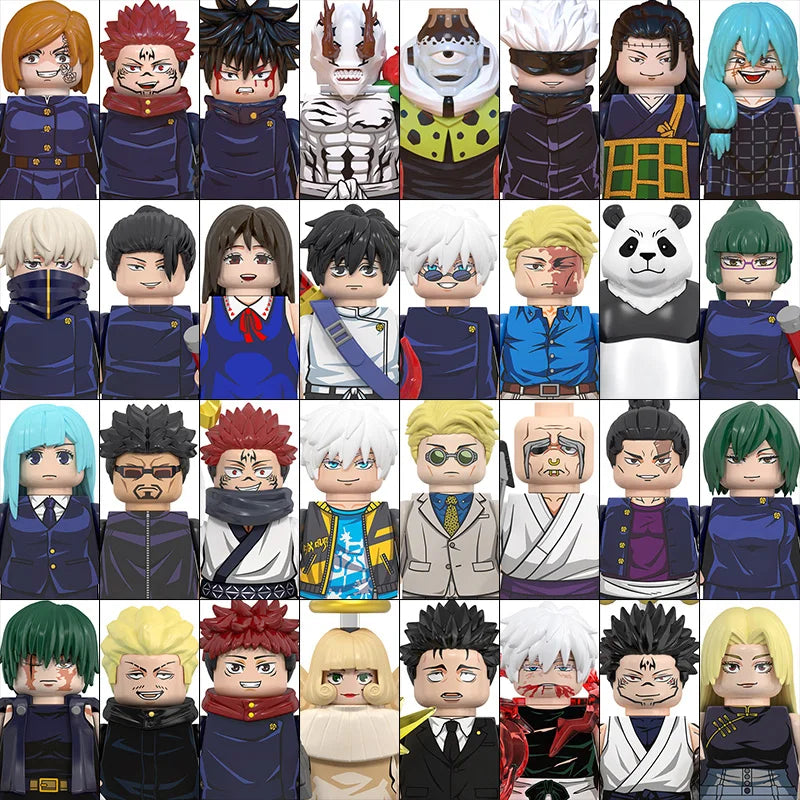Jujutsu Kaisen Anime Mini Figures Building Blocks Set - Collectible Action Figures