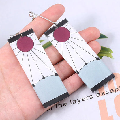 Demon Slayer Kimetsu no Yaiba Acrylic Earrings Jewelry