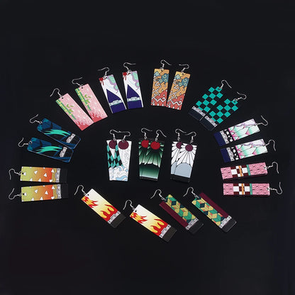 Demon Slayer Kimetsu no Yaiba Acrylic Earrings Jewelry