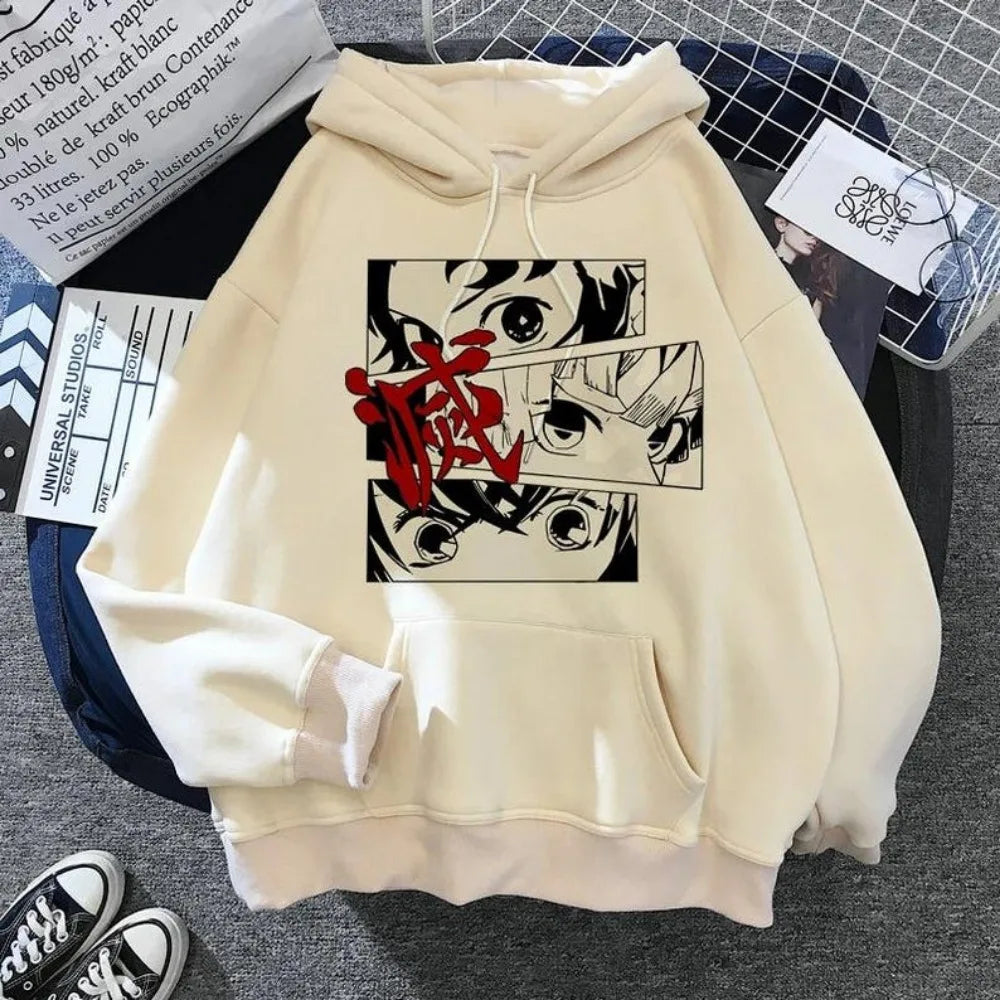 Fashionable Anime Demon Slayer Printed Hoodie