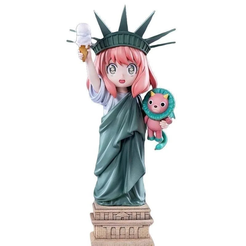 SPY x Family Anya Forger Statue of Liberty Cosplay Figure | Premium Anime Collectible  14CM