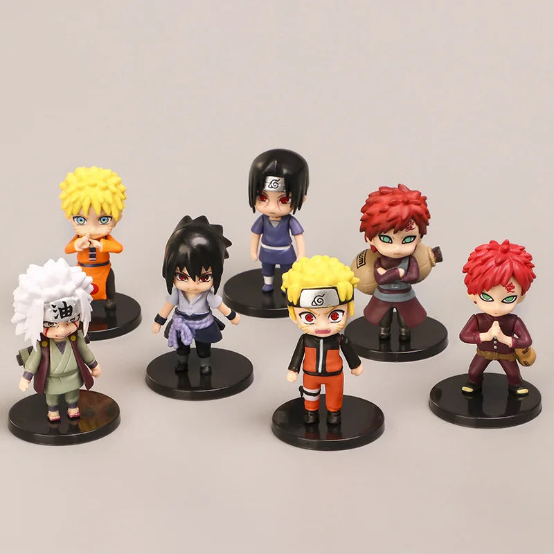 Naruto Shippuden Anime Action Figure Set - 12 Pcs Collectible PVC Figurines with Base