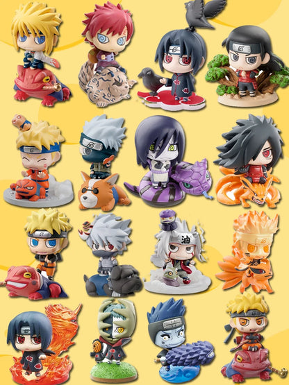 Naruto Shippuden Mini Action Figure Set | Collectible Anime Character Figurines | PVC Desk Decor &amp; Gifts