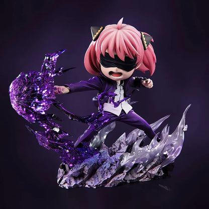 Spy x Family Anya Forger x Jujutsu Kaisen Gojo Satoru Cosplay Anime Figure Statue | Limited Edition Resin Collectible 16cm