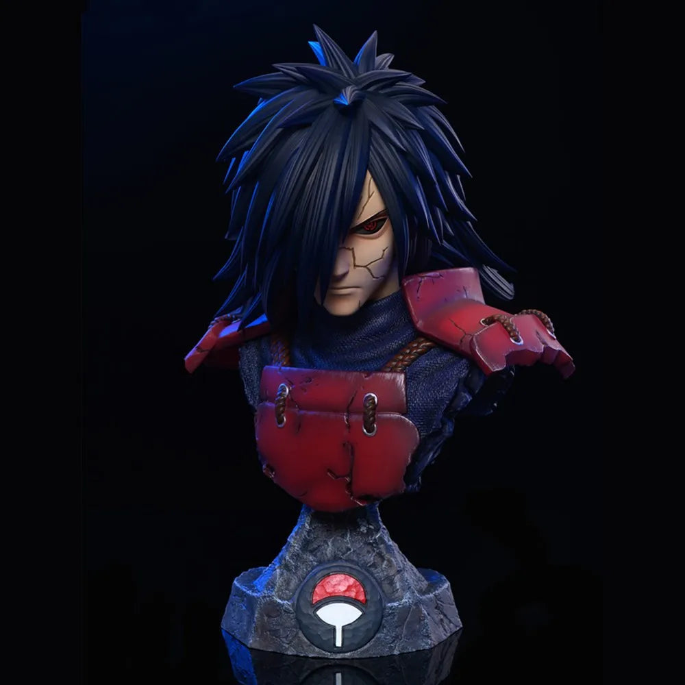 Naruto Shippuden Anime Character Bust Collection | Hokage & Uchiha Clan Figures Set | Premium PVC Statue Collectibles 10-14cm