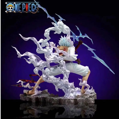 One Piece Gear 5 Luffy Nika Action Figure Statue | Sun God Nika Collectible Anime Figurine | Monkey D. Luffy PVC Model with Lightning Effects 25cm