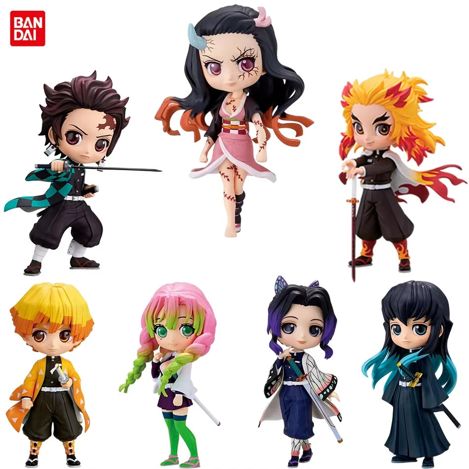 Banpresto Demon Slayer Q Posket Petit Figure Set - Kimetsu no Yaiba Anime Collectible Action Figures 15cm