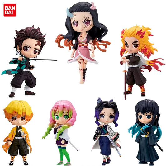 Banpresto Demon Slayer Q Posket Petit Figure Set - Kimetsu no Yaiba Anime Collectible Action Figures 15cm