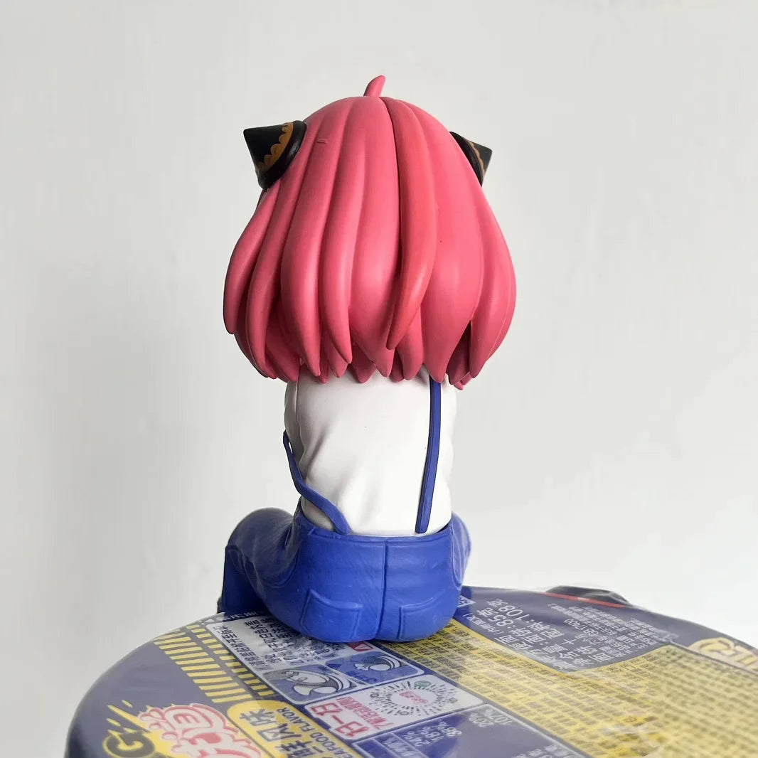 Anya Forger Figure - Spy x Family Anime Collectible Action Figure - Cute Anya Figurine PVC Model Toy 13cm