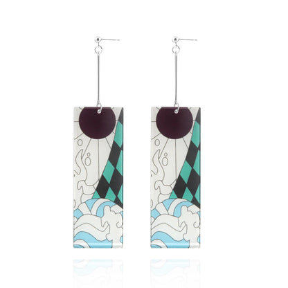 Demon Slayer Kimetsu no Yaiba Acrylic Earrings Jewelry