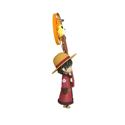 One Piece Luffy & Tony Tony Chopper Keychain | Anime Figure PVC Keyring | Cute Bag Pendant Charm
