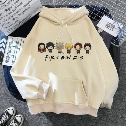 Fashionable Anime Demon Slayer Printed Hoodie
