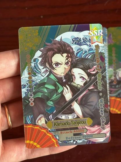 Flash Demon Slayer Cards Mugen Train SSP Card Ultra Rare Card Character Collection Card