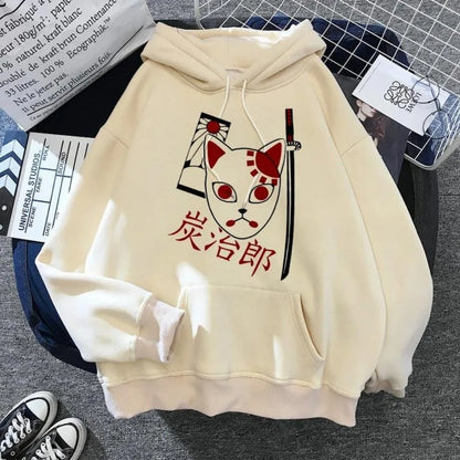Fashionable Anime Demon Slayer Printed Hoodie