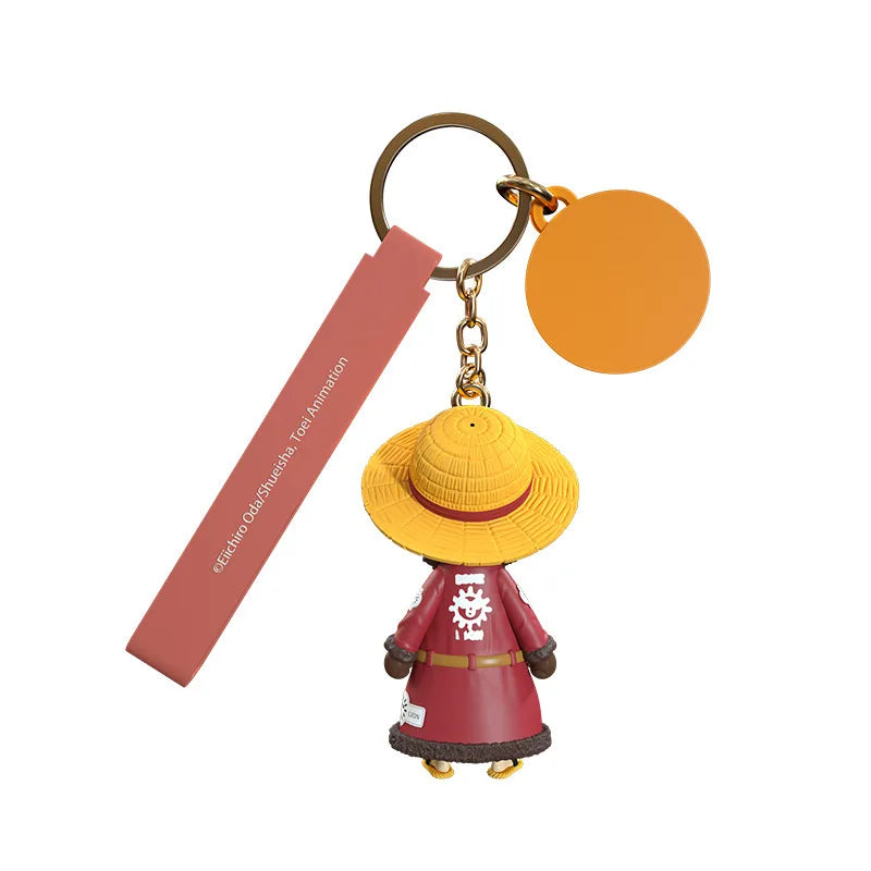 One Piece Luffy & Tony Tony Chopper Keychain | Anime Figure PVC Keyring | Cute Bag Pendant Charm
