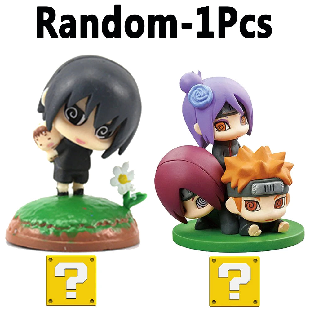 Naruto Shippuden Mini Action Figure Set | Collectible Anime Character Figurines | PVC Desk Decor &amp; Gifts