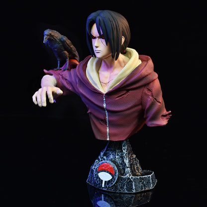 Naruto Shippuden Anime Character Bust Collection | Hokage & Uchiha Clan Figures Set | Premium PVC Statue Collectibles 10-14cm