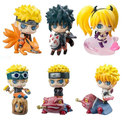 Naruto Shippuden Mini Action Figure Set | Collectible Anime Character Figurines | PVC Desk Decor &amp; Gifts