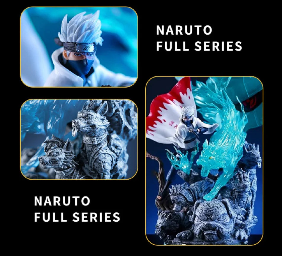 Naruto Hatake Kakashi Sixth Hokage Anime Figure | Chidori Lightning Blade PVC Statue 28cm
