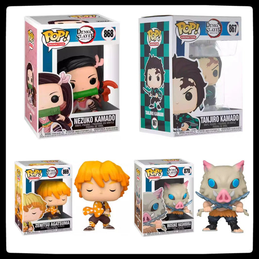 Demon Slayer Collector Set: Tanjiro, Nezuko, Zenitsu & Inosuke Hashibira