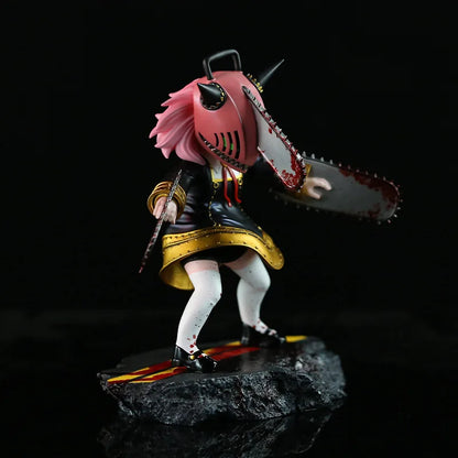 Anya Forger Chainsaw Man Cosplay Figurine | Spy x Family Anime Collectible Action Figure Statue 18CM