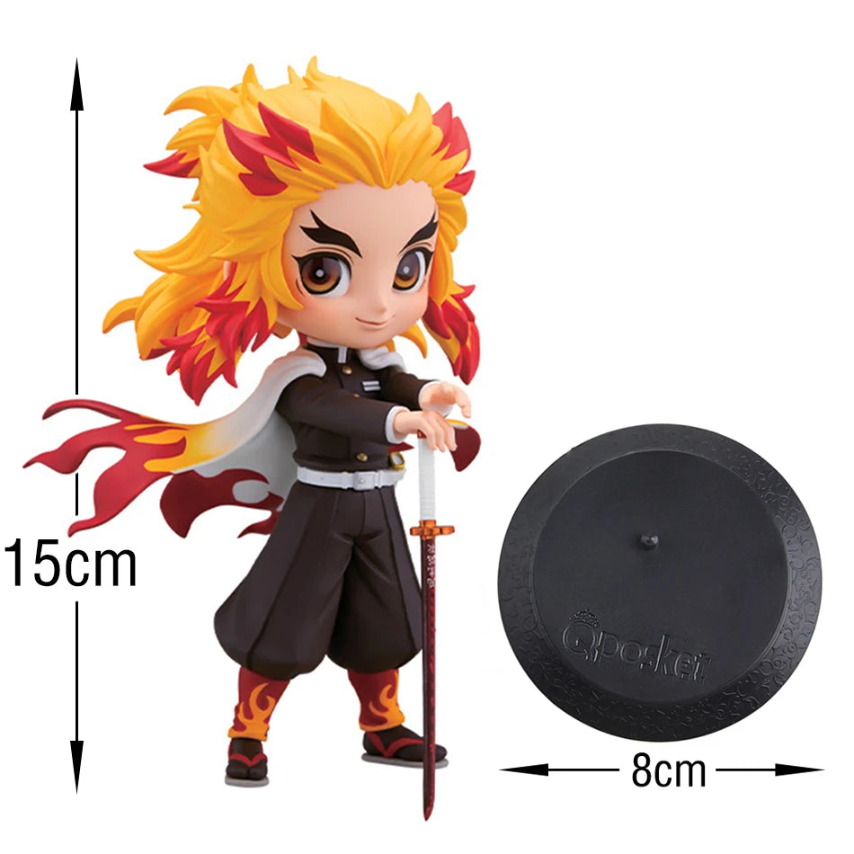 Banpresto Demon Slayer Q Posket Petit Figure Set - Kimetsu no Yaiba Anime Collectible Action Figures 15cm