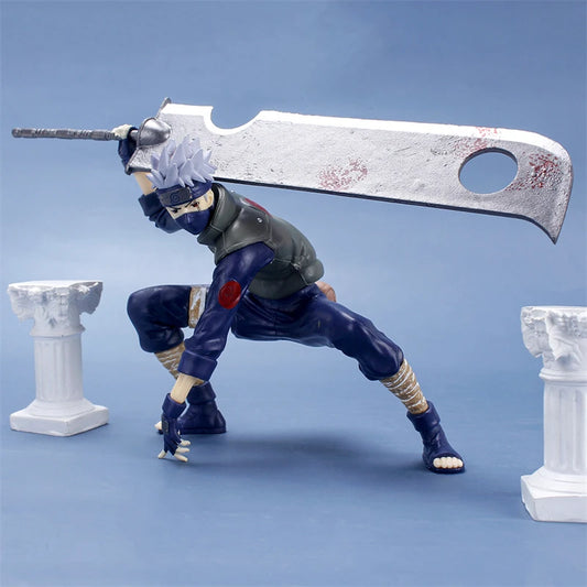 Naruto Hatake Kakashi Action Figure with Executioner's Blade - Collectible Anime Statue