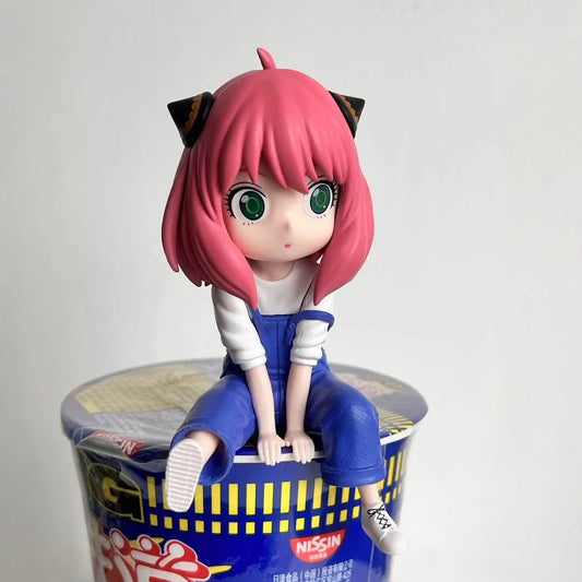 Anya Forger Figure - Spy x Family Anime Collectible Action Figure - Cute Anya Figurine PVC Model Toy 13cm