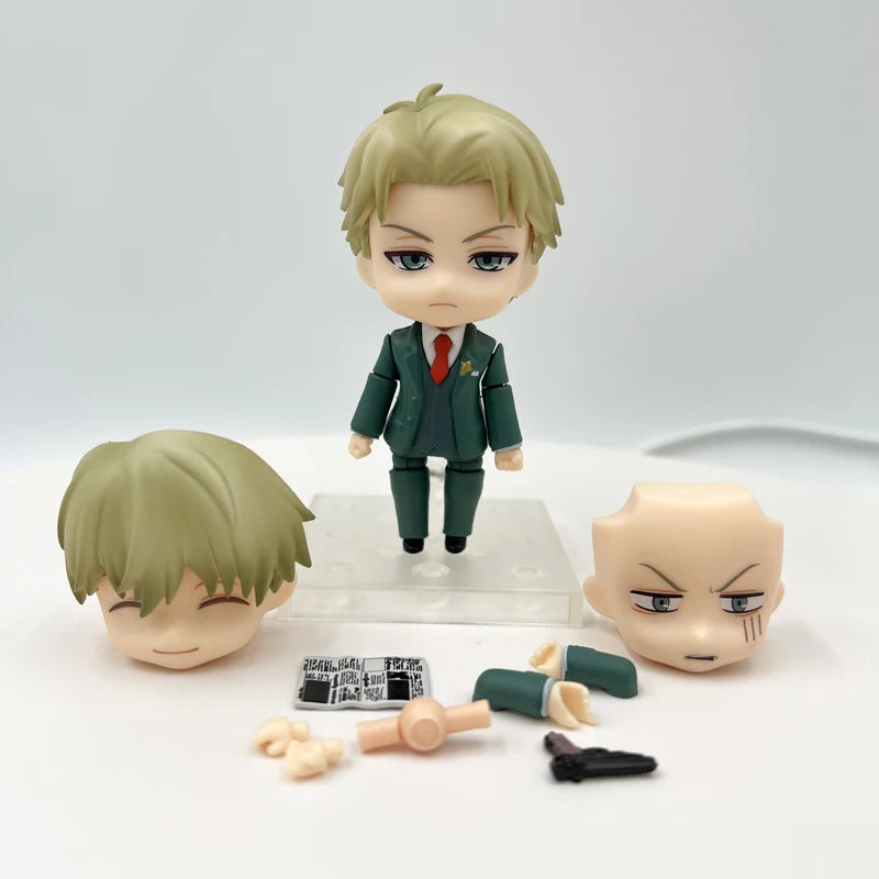 Spy x Family Nendoroid Figure Set - Loid, Anya & Yor Forger Collectible Anime Figurines - 10cm