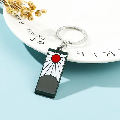 Fashion Anime Demon Slayer Hanafuda Keychain