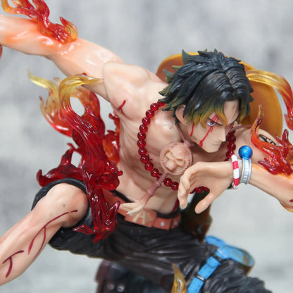 One Piece Portgas D. Ace Fire Fist Action Figure - Dynamic Battle Pose Anime Collectible Statue 16cm