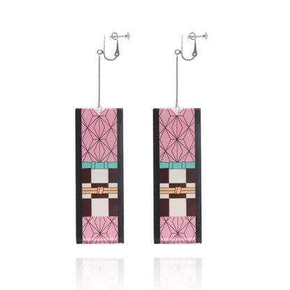 Demon Slayer Kimetsu no Yaiba Acrylic Earrings Jewelry