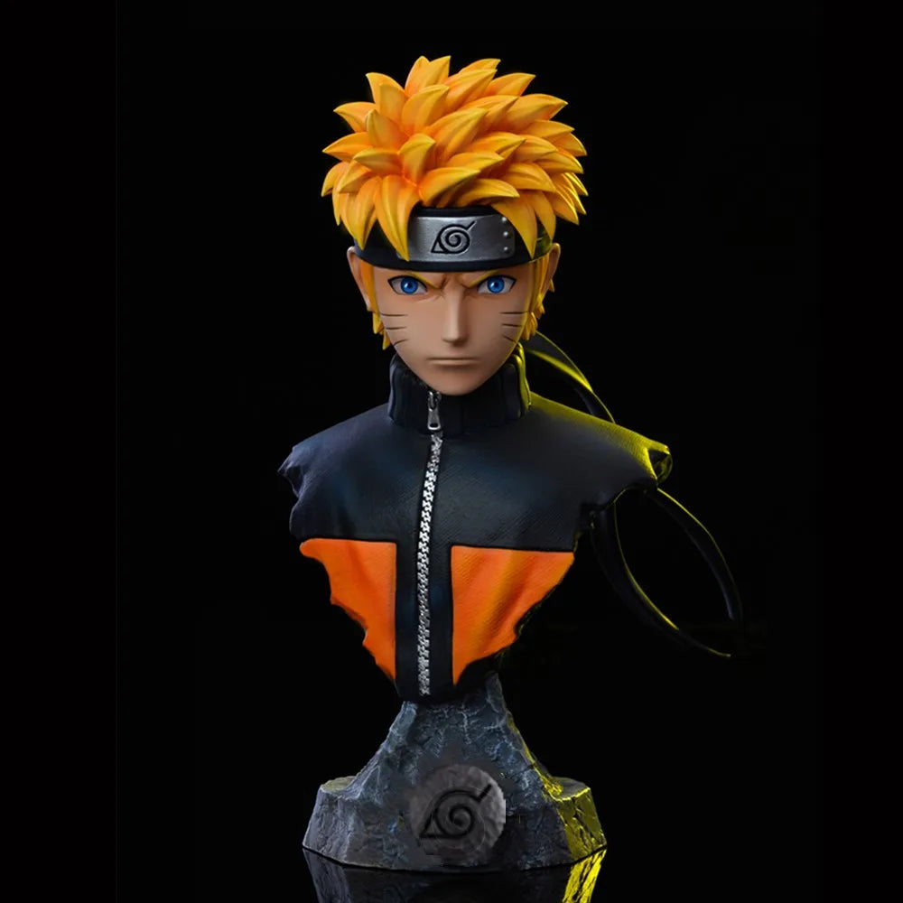 Naruto Shippuden Anime Character Bust Collection | Hokage & Uchiha Clan Figures Set | Premium PVC Statue Collectibles 10-14cm