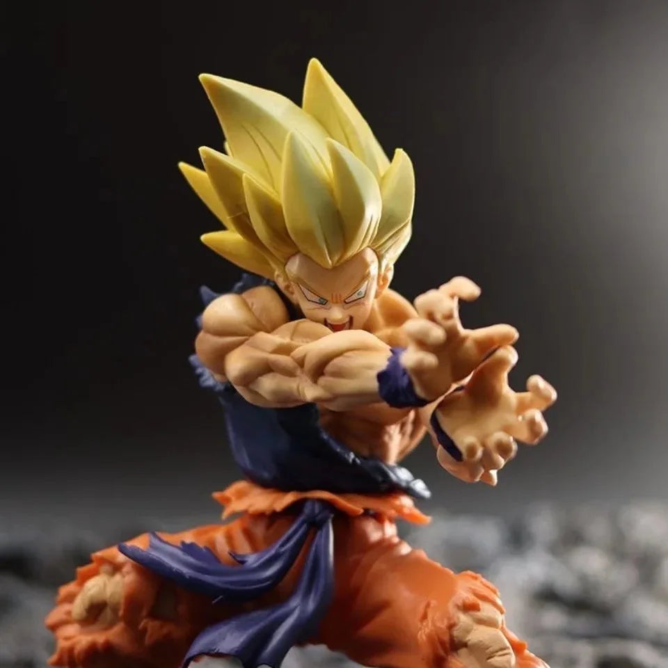 Dragon Ball Z Super Saiyan Goku Kamehameha Action Figure 6cm