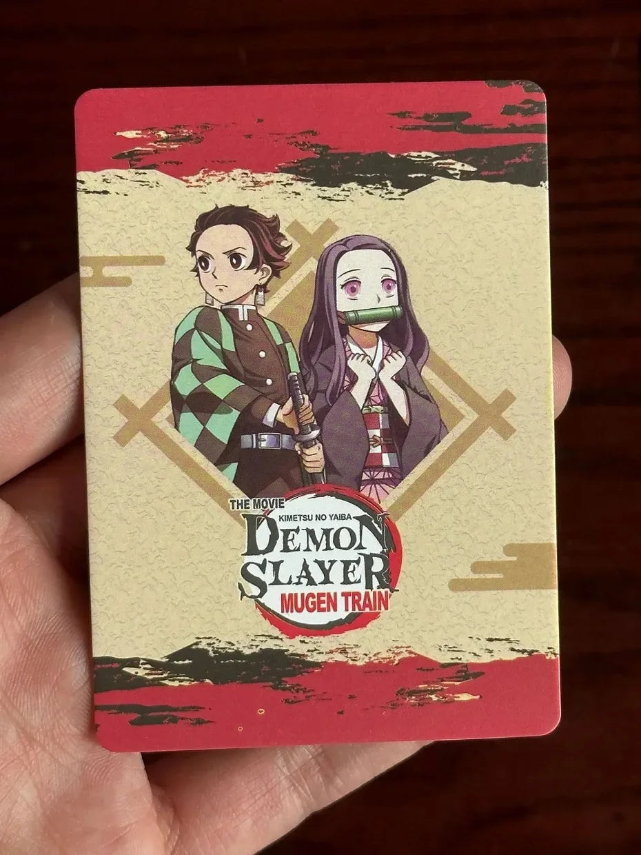 Flash Demon Slayer Cards Mugen Train SSP Card Ultra Rare Card Character Collection Card