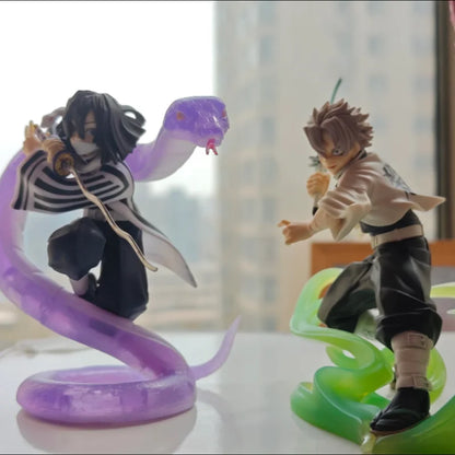 Demon Slayer Xross Link Figure: Muichiro Tokito, Obanai Iguro, Sanemi Shinazugawa - Hashira Training Arc Anime Collectible 11-14cm