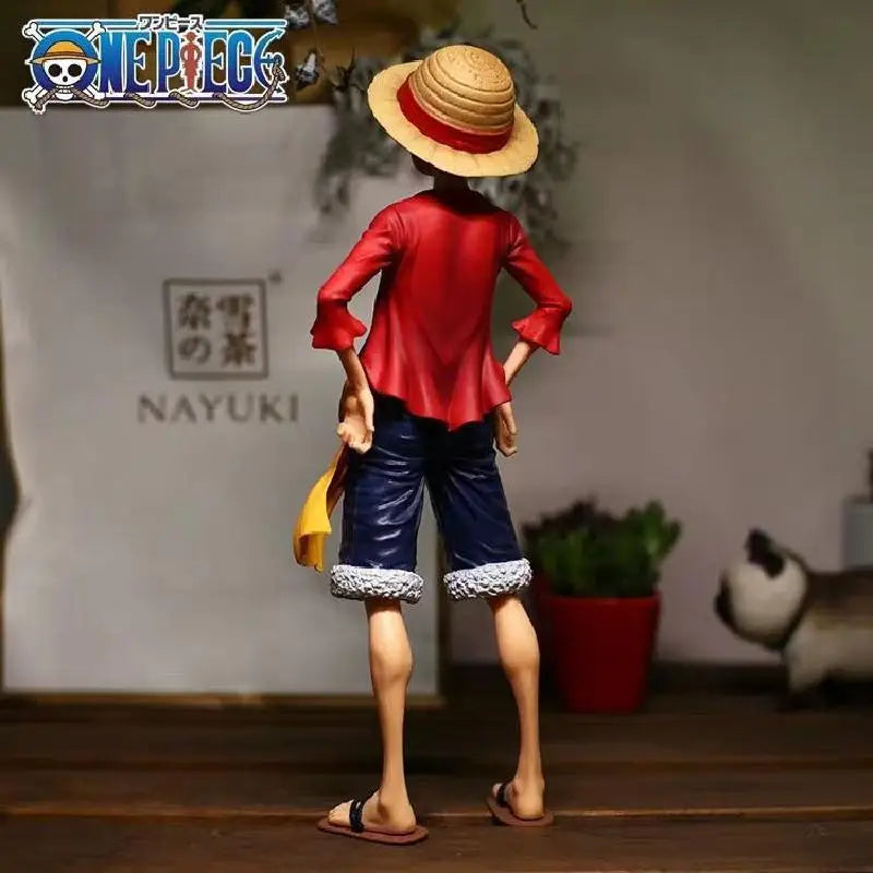 One Piece Monkey D. Luffy Grandista Figure with Interchangeable Faces - Collectible Anime Action Figure Toy Model 28cm