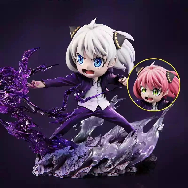 Spy x Family Anya Forger x Jujutsu Kaisen Gojo Satoru Cosplay Anime Figure Statue | Limited Edition Resin Collectible 16cm