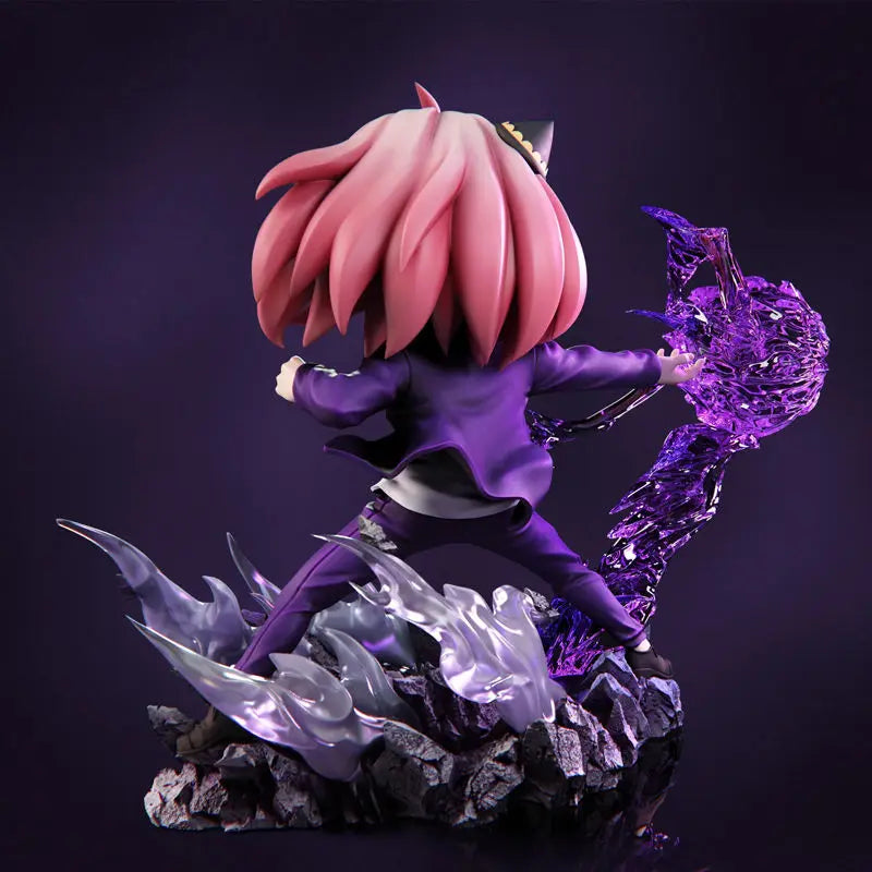 Spy x Family Anya Forger x Jujutsu Kaisen Gojo Satoru Cosplay Anime Figure Statue | Limited Edition Resin Collectible 16cm