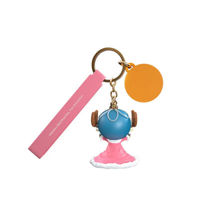 One Piece Luffy & Tony Tony Chopper Keychain | Anime Figure PVC Keyring | Cute Bag Pendant Charm