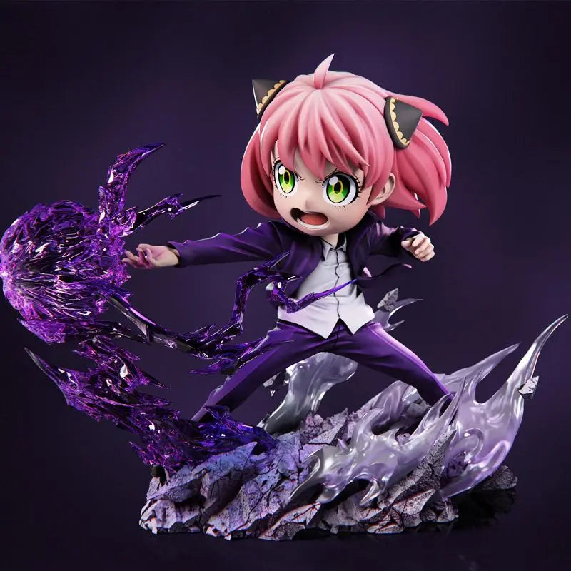 Spy x Family Anya Forger x Jujutsu Kaisen Gojo Satoru Cosplay Anime Figure Statue | Limited Edition Resin Collectible 16cm