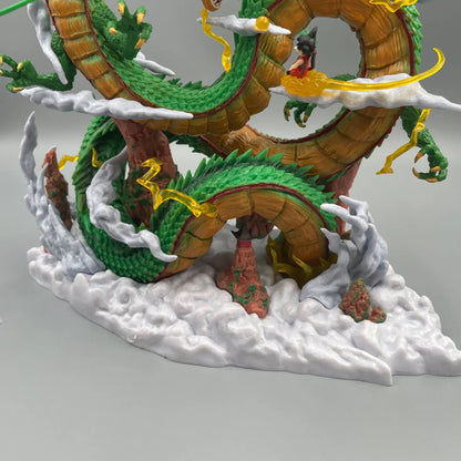 Epic Dragon Ball Z Shenron & Goku Figure Statue - Premium Anime Collectible 24cm