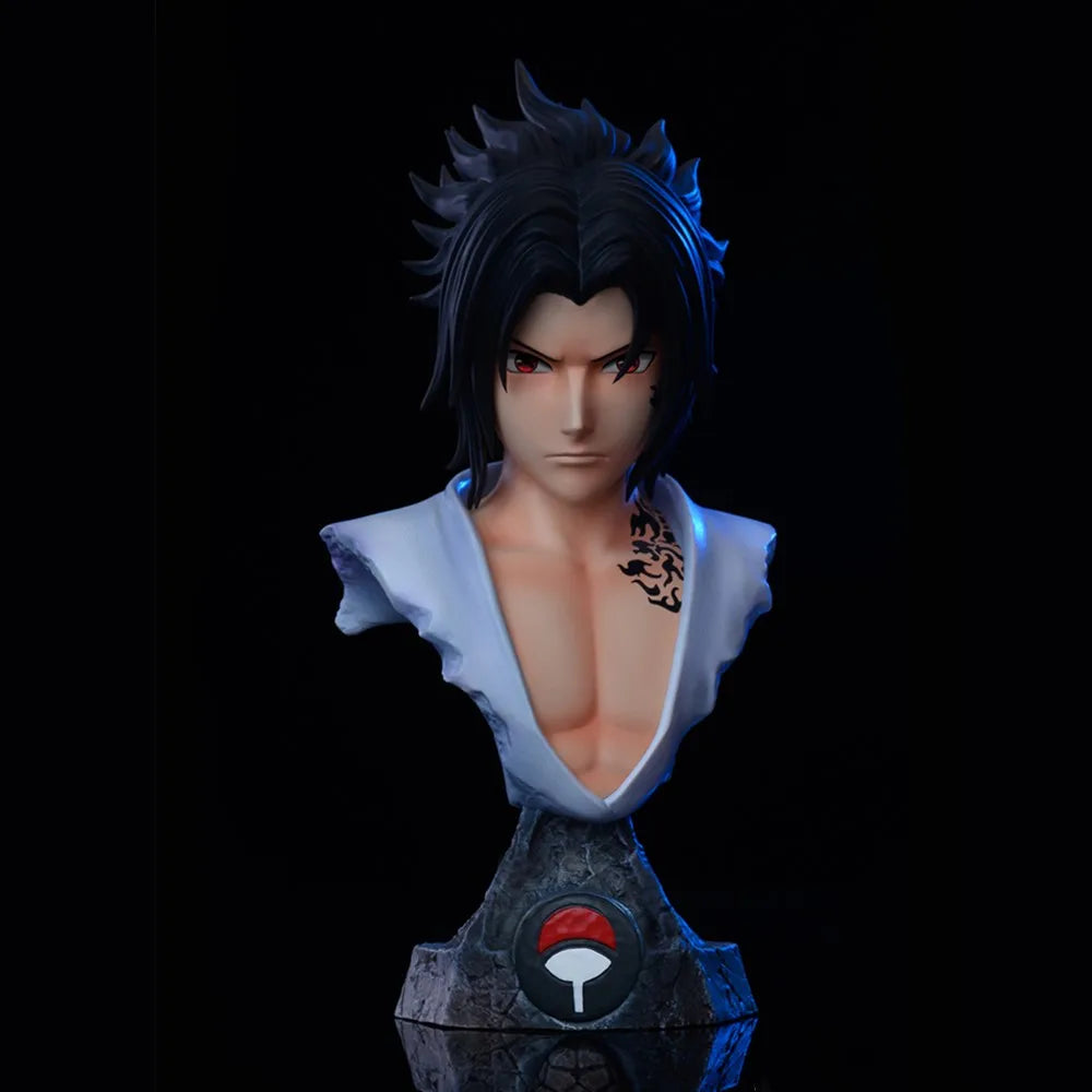 Naruto Shippuden Anime Character Bust Collection | Hokage & Uchiha Clan Figures Set | Premium PVC Statue Collectibles 10-14cm