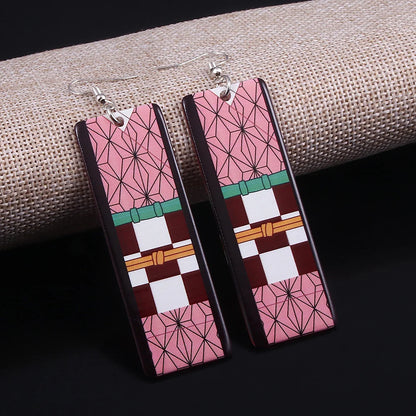 Demon Slayer Kimetsu no Yaiba Acrylic Earrings Jewelry