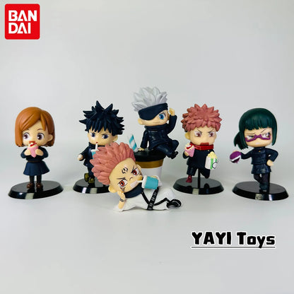 Jujutsu Kaisen Anime Figure Set - Sorcerers & Snacks Edition (6-Piece Collectible)