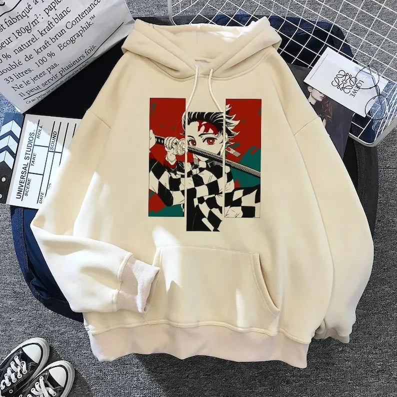 Fashionable Anime Demon Slayer Printed Hoodie