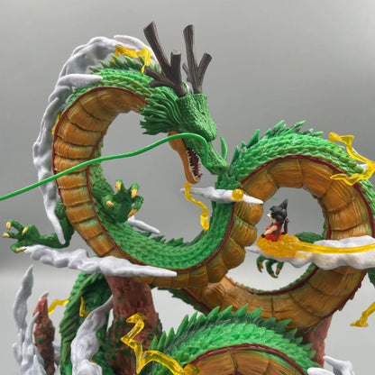 Epic Dragon Ball Z Shenron & Goku Figure Statue - Premium Anime Collectible 24cm