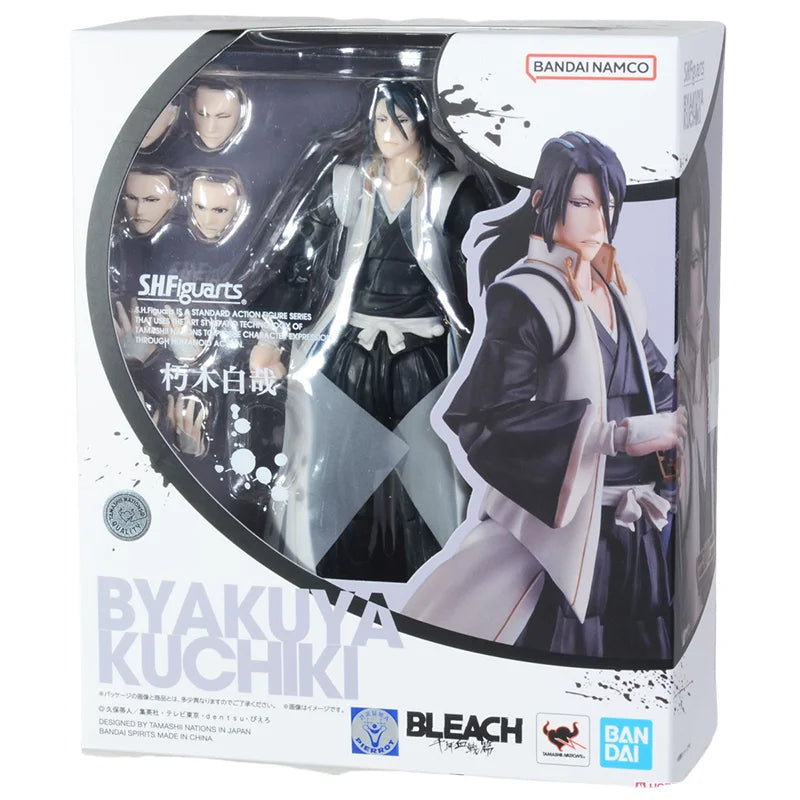 Bleach Thousand-Year Blood War S.H.Figuarts Action Figure Set - Ichigo, Renji, Byakuya, Kenpachi 15cm